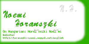 noemi horanszki business card